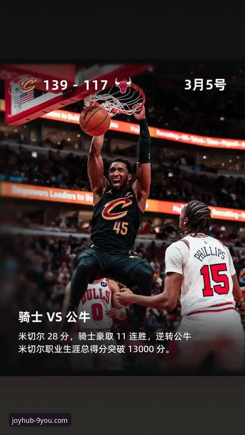 九游官网移动端使用指南 骑士力克魔术豪取四连胜,米切尔42分闪耀全场